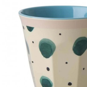 Rice - melamine cup: Watercolor Splash (medium)