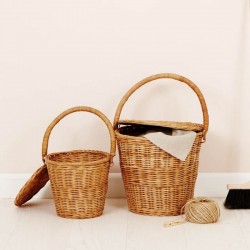 Panier Olli Ella "Little apple" rotin naturel