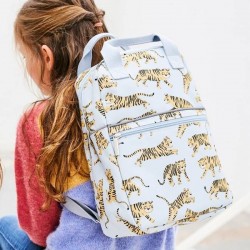 Petit Monkey - backpack tiger - grey