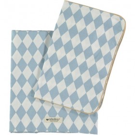 Nobodinoz housse de couette (100x150) losanges bleus