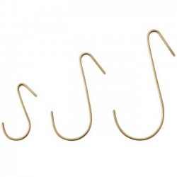 brass J hook - large - FOG LINEN WORK