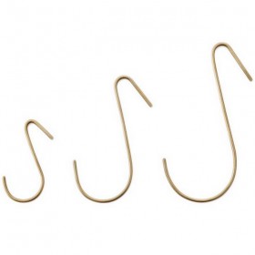 brass J hook - large - FOG LINEN WORK