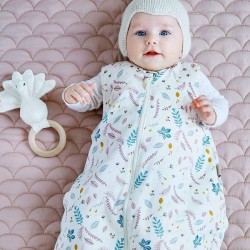 CamCam Copenhagen Sleeping Bag "Pressed Leaves rose" (6-18mth)