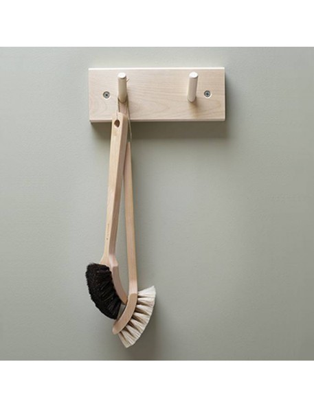 rack with 2 wooden hook (19cm) - Iris Hantverk