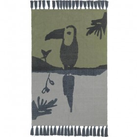 Nofred - toucan Rug, petroleum (100x150)