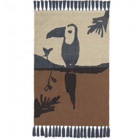 Nofred - toucan rug, brown (100x150)