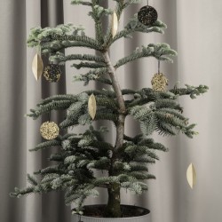 Ferm Living - brass leaf (x4) christmas ornament