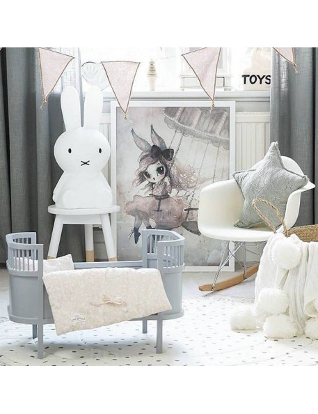 lit de poupée design gris clair lit de poupée design gris clair