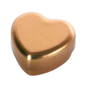 Petite boîte forme coeur, métal or - Maileg
