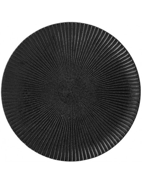 Assiette noire "Neri" Ø29 cm Bloomingville