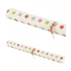 MAILEG - Giftwrap, multi dots (10m)