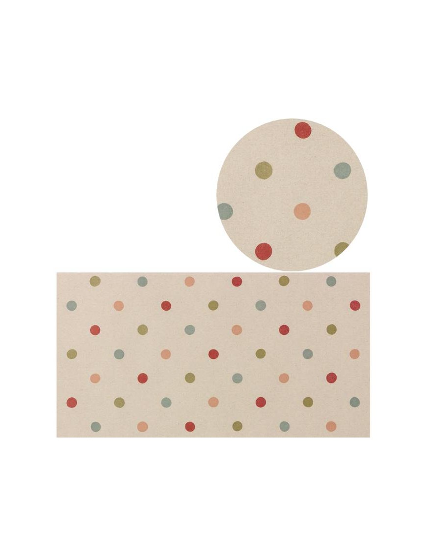 MAILEG - Giftwrap, multi dots (10m)