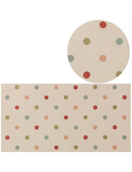 MAILEG - Giftwrap, multi dots (10m)