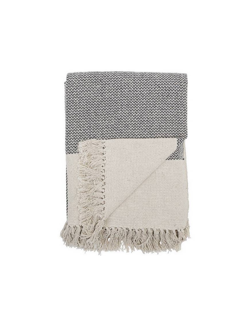 Bloomingville cotton throw, gray