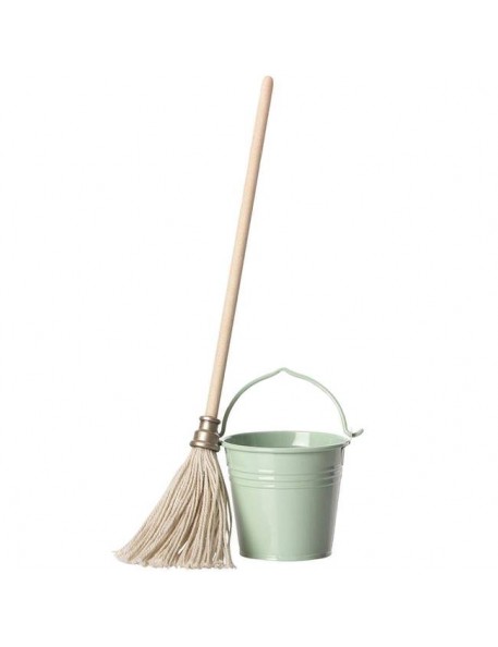 Maileg bucket & mop (mini) Maileg bucket & mop (mini)