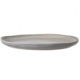 BLOOMINGVILLE - grey stoneware plate "Kendra" Ø27,5 cm