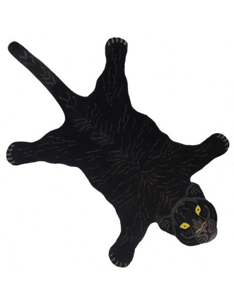DOING GOODS tapis panthère noire - small DOING GOODS tapis panthère noire - small