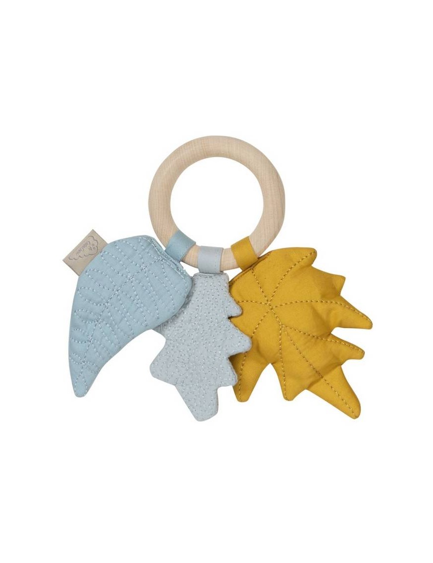 CamCam Copenhagen - Leaves Rattle - OCS - mix mustard