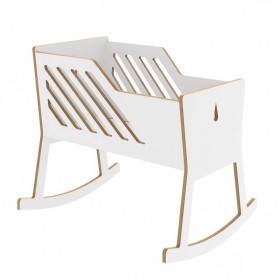 Baby cradle "Tuli", white - Nuki