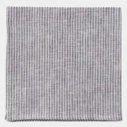 Linen napkin grey & white stripes FOG LINEN