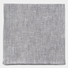 Serviette de table pur lin lavé: gris à rayures - FOG LINEN