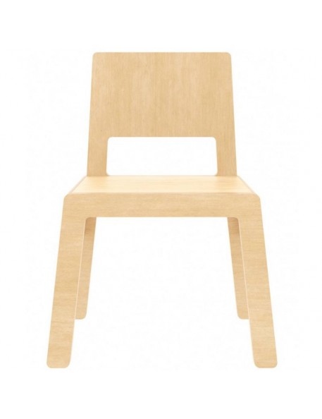 Nuki Plywood chair "Flex F", natural