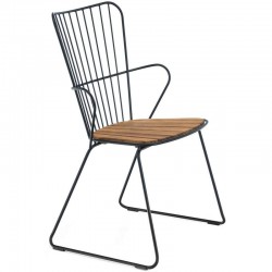 HOUE Dining Chair "Paon", black / bamboo