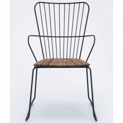 HOUE Dining Chair "Paon", black / bamboo