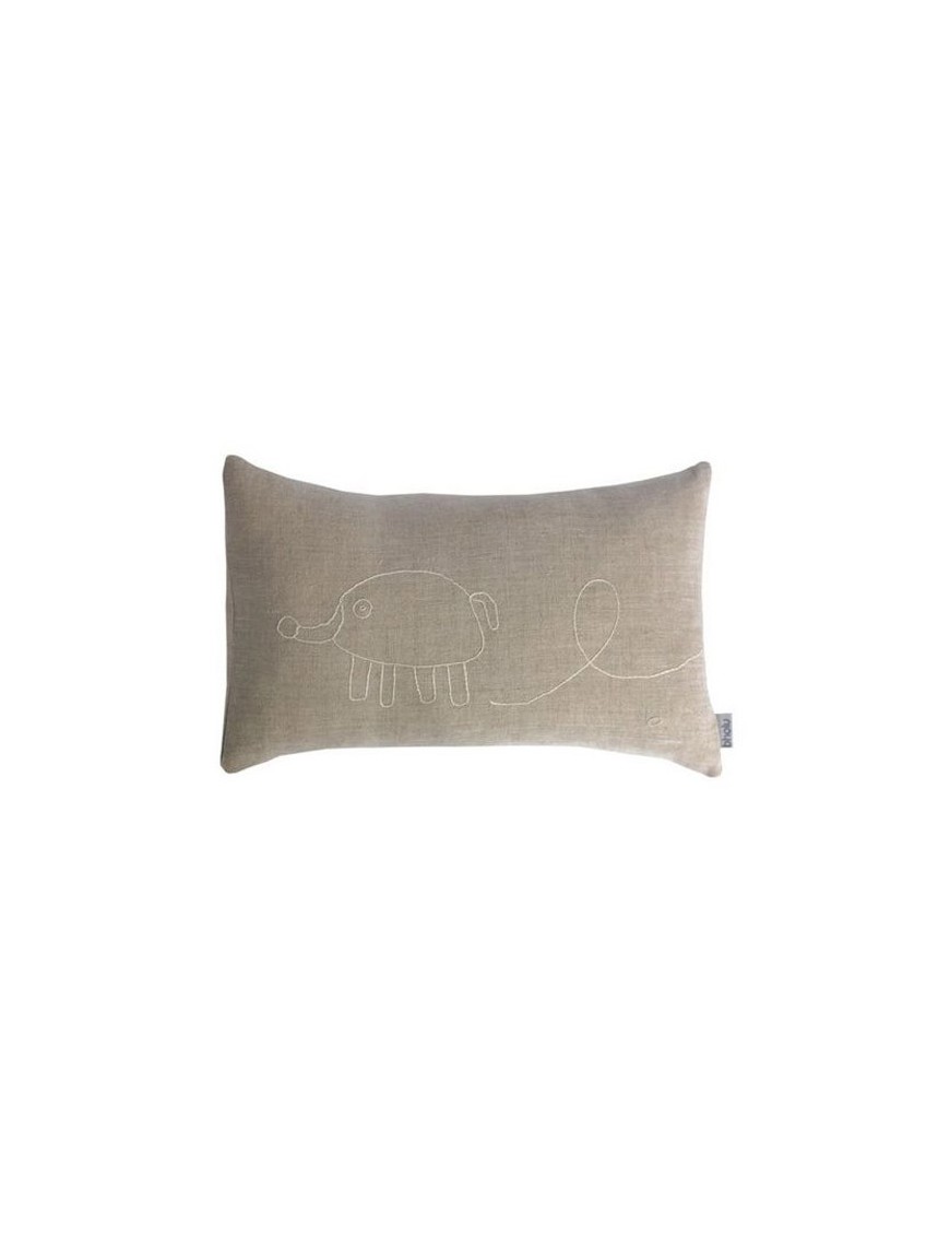 Housse de Coussin en Lin Naturel Bholu