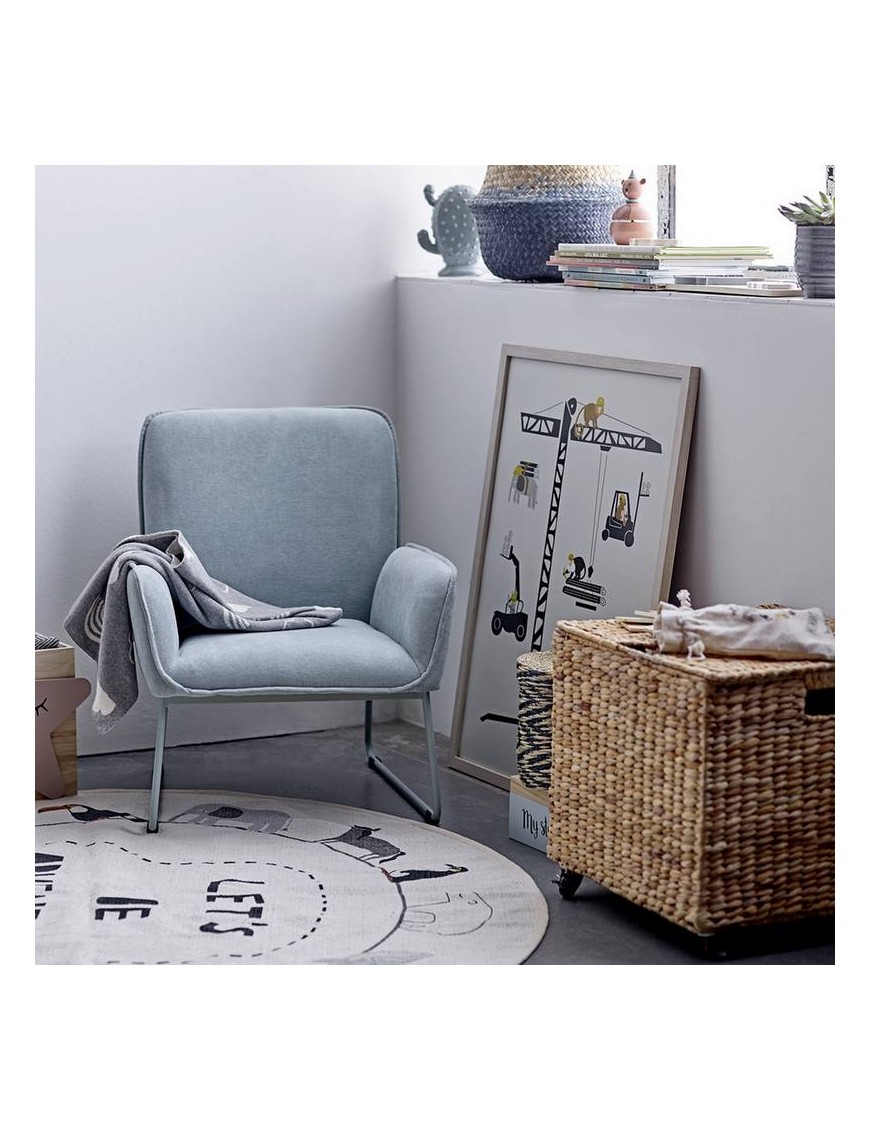 Bloomingville Basket With Wheels Water Hyacinth