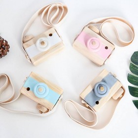 Camera, wooden toy - grey