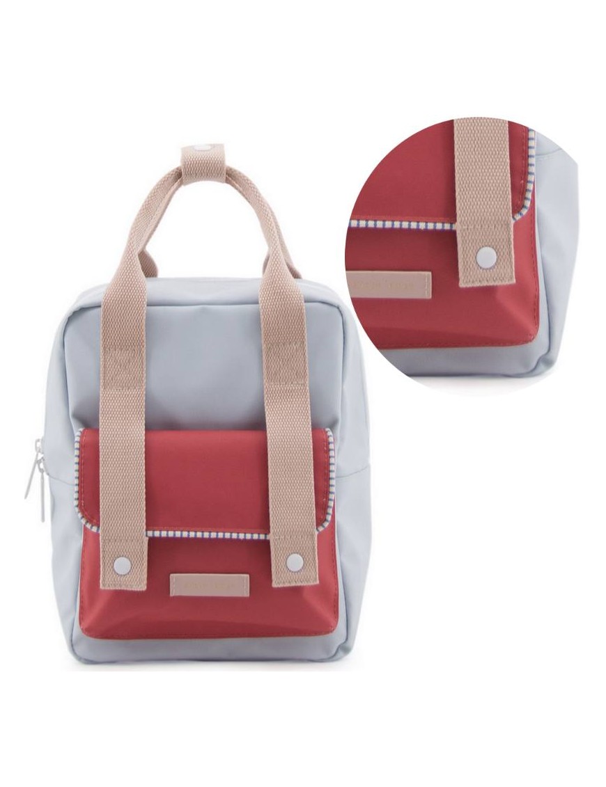 Sticky Lemon - backpack small "Deluxe" : blue/red/pink