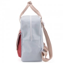 Sac à dos maternelle "Deluxe" : bleu/rouge/rose - STICKY LEMON