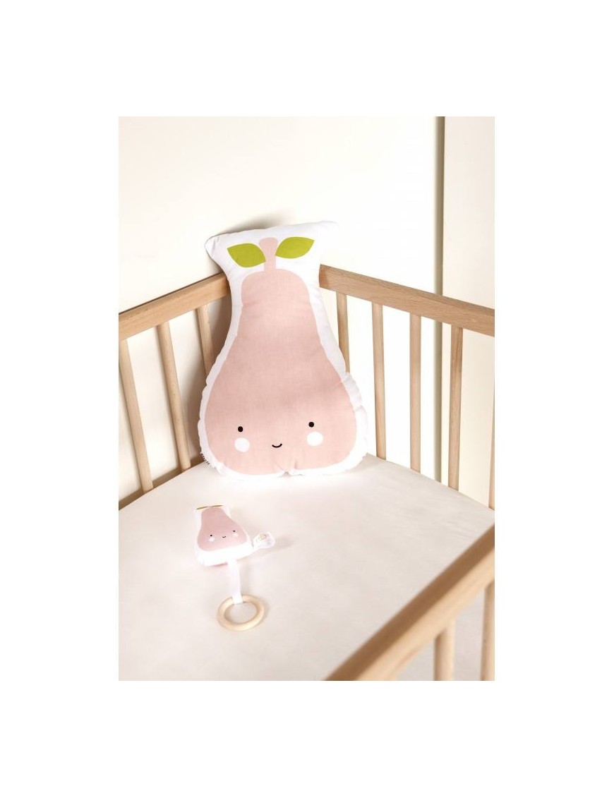 A Little Lovely Company rattle : pink pear