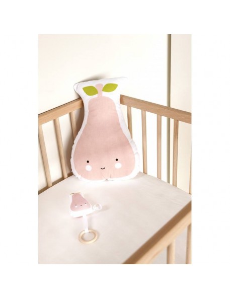 A Little Lovely Company rattle : pink pear