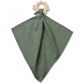 Liewood - teether cuddle cloth "Dines" : dino faune green