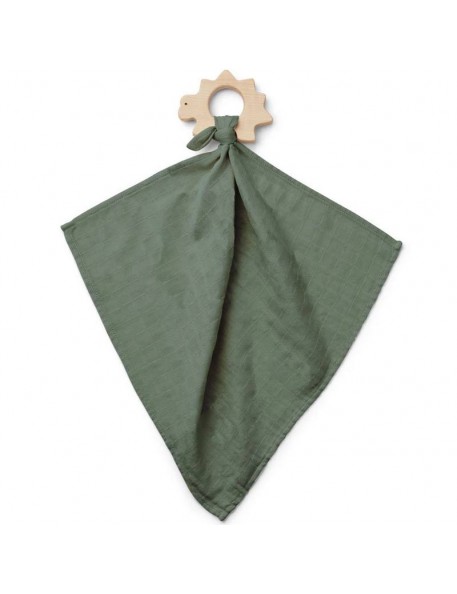 Liewood - teether cuddle cloth "Dines" : dino faune green Liewood - teether cuddle cloth "Dines" : dino faune green