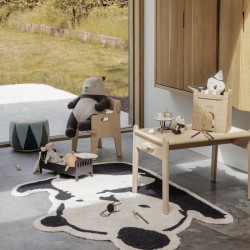 Maileg panda rug, black