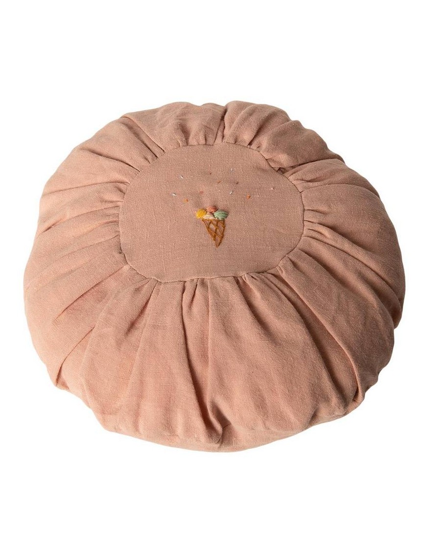 Maileg - round cushion,  linen