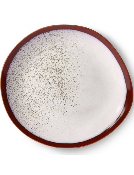 HK Living ceramic 70's dinner plate, frost HK Living ceramic 70's dinner plate, frost
