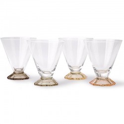 HK Living - coloured cocktail glass (set x 4)