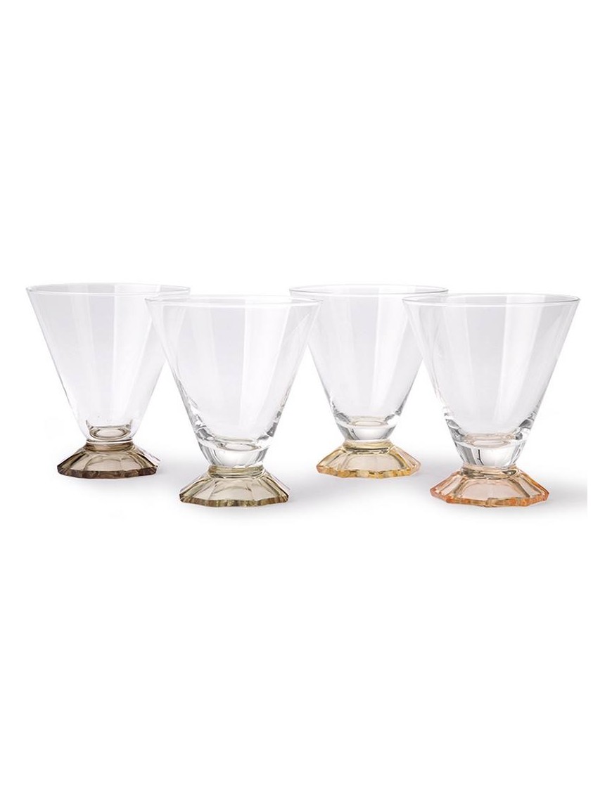 Set de 4 verres cocktail vintage HK Living