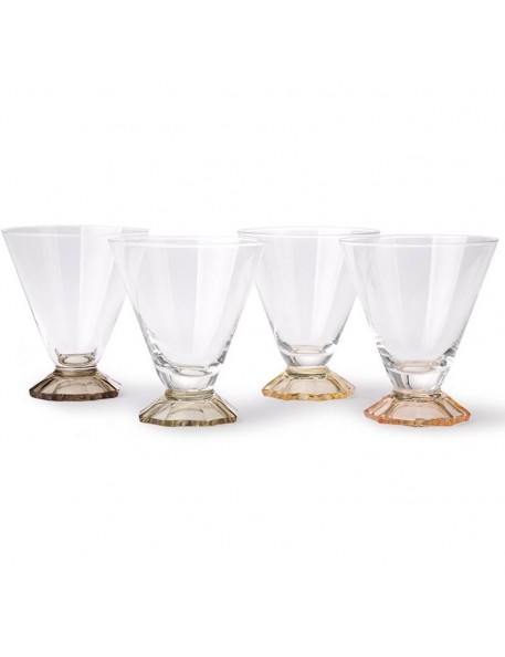 Set de 4 verres cocktail vintage HK Living