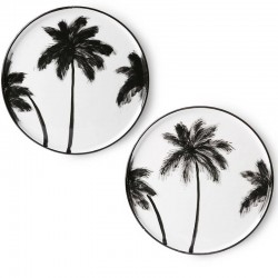 HK living bold palms dinner plate