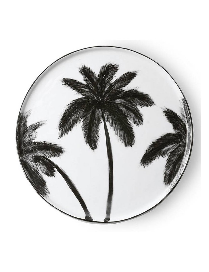 HK living bold palms dinner plate