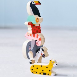Wooden jungle stacker - Petit Monkey