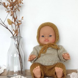 Asian baby boy doll : wooly set