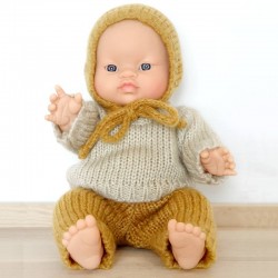 Asian baby boy doll : wooly set