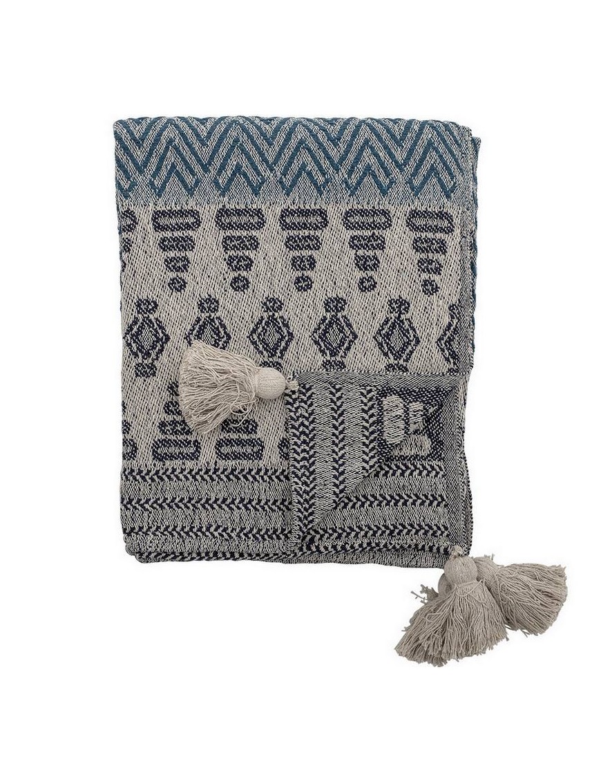 Bloomingville throw, multicolor, cotton