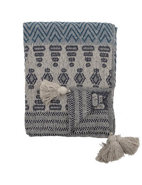 Bloomingville throw, multi-color, cotton Bloomingville throw, multi-color, cotton